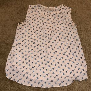 Women’s Loft hummingbird dress shirt